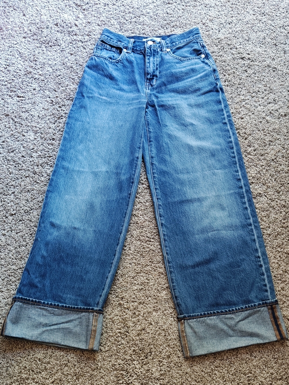 Madewell Ultimate Super Wide-Leg Blue Denim Jeans